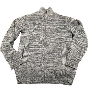 Boston‎ Traders Boys Full Zip Sherpa Lined Sweater Jacket w/Pockets XS 5/6 EUC